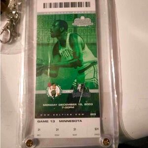 2003 Celtics game ticket stub